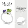 Martha Stewart 2 3/4 Carat Two Stone Gemstone Ring For Women in Sterling Silver, Gemstone Jewelry For Women(Option 4)