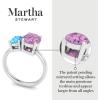 Martha Stewart 2 3/4 Carat Two Stone Gemstone Ring For Women in Sterling Silver, Gemstone Jewelry For Women(Option 5)