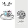 Martha Stewart 2 3/4 Carat Two Stone Gemstone Ring For Women in Sterling Silver, Gemstone Jewelry For Women(Option 5)