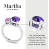 Martha Stewart 2 3/4 Carat Two Stone Gemstone Ring For Women in Sterling Silver, Gemstone Jewelry For Women(Option 6)