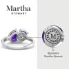 Martha Stewart 2 Carat Two Stone Gemstone Ring For Women in Sterling Silver, Gemstone Jewelry For Women(Option 1)