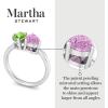 Martha Stewart 2 Carat Two Stone Gemstone Ring For Women in Sterling Silver, Gemstone Jewelry For Women(Option 3)