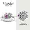 Martha Stewart 2 Carat Two Stone Gemstone Ring For Women in Sterling Silver, Gemstone Jewelry For Women(Option 3)