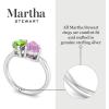 Martha Stewart 2 Carat Two Stone Gemstone Ring For Women in Sterling Silver, Gemstone Jewelry For Women(Option 3)
