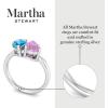 Martha Stewart 2 Carat Two Stone Gemstone Ring For Women in Sterling Silver, Gemstone Jewelry For Women(Option 4)