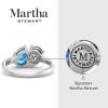 Martha Stewart 2 Carat Two Stone Gemstone Ring For Women in Sterling Silver, Gemstone Jewelry For Women(Option 5)