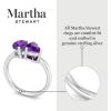 Martha Stewart 2 Carat Two Stone Gemstone Ring For Women in Sterling Silver, Gemstone Jewelry For Women(Option 6)