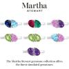Martha Stewart 2 Carat Two Stone Gemstone Ring For Women in Sterling Silver, Gemstone Jewelry For Women(Option 7)