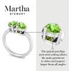 Martha Stewart 2 Carat Two Stone Gemstone Ring For Women in Sterling Silver, Gemstone Jewelry For Women(Option 7)