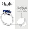 Martha Stewart 2 Carat Two Stone Gemstone Ring For Women in Sterling Silver, Gemstone Jewelry For Women(Option 8)