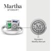 Martha Stewart 3 1/4 Carat Two Stone Gemstone Ring For Women in Sterling Silver, Gemstone Jewelry For Women(Option 2)
