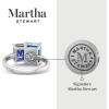 Martha Stewart 3 1/4 Carat Two Stone Gemstone Ring For Women in Sterling Silver, Gemstone Jewelry For Women(Option 3)