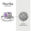 Martha Stewart 3 1/4 Carat Two Stone Gemstone Ring For Women in Sterling Silver, Gemstone Jewelry For Women(Option 8)