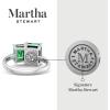 Martha Stewart 3 1/4 Carat Two Stone Gemstone Ring For Women in Sterling Silver, Gemstone Jewelry For Women(Option 9)