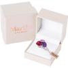Martha Stewart 3 3/4 Carat Three Stone Gemstone Ring for Women in Sterling Silver, Gemstone Jewelry For Women(Option 5)