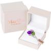 Martha Stewart 3 3/4 Carat Three Stone Gemstone Ring for Women in Sterling Silver, Gemstone Jewelry For Women(Option 6)