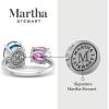 Martha Stewart 3 3/4 Carat Two Stone Gemstone Ring For Women in Sterling Silver, Gemstone Jewelry For Women(Option 1)