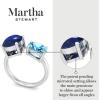 Martha Stewart 3 3/4 Carat Two Stone Gemstone Ring For Women in Sterling Silver, Gemstone Jewelry For Women(Option 5)