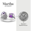 Martha Stewart 3 3/4 Carat Two Stone Gemstone Ring For Women in Sterling Silver, Gemstone Jewelry For Women(Option 7)