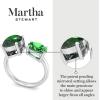 Martha Stewart 3 3/4 Carat Two Stone Gemstone Ring For Women in Sterling Silver, Gemstone Jewelry For Women(Option 9)