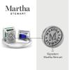 Martha Stewart 4 1/2 Carat Two Stone Gemstone Ring For Women in Sterling Silver, Gemstone Jewelry For Women(Option 1)