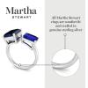 Martha Stewart 4 1/2 Carat Two Stone Gemstone Ring For Women in Sterling Silver, Gemstone Jewelry For Women(Option 10)