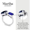 Martha Stewart 4 1/2 Carat Two Stone Gemstone Ring For Women in Sterling Silver, Gemstone Jewelry For Women(Option 10)