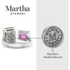 Martha Stewart 4 1/2 Carat Two Stone Gemstone Ring For Women in Sterling Silver, Gemstone Jewelry For Women(Option 2)