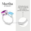 Martha Stewart 4 1/2 Carat Two Stone Gemstone Ring For Women in Sterling Silver, Gemstone Jewelry For Women(Option 3)