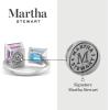 Martha Stewart 4 1/2 Carat Two Stone Gemstone Ring For Women in Sterling Silver, Gemstone Jewelry For Women(Option 3)