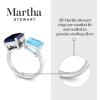 Martha Stewart 4 1/2 Carat Two Stone Gemstone Ring For Women in Sterling Silver, Gemstone Jewelry For Women(Option 4)