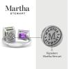 Martha Stewart 4 1/2 Carat Two Stone Gemstone Ring For Women in Sterling Silver, Gemstone Jewelry For Women(Option 5)