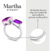 Martha Stewart 4 1/2 Carat Two Stone Gemstone Ring For Women in Sterling Silver, Gemstone Jewelry For Women(Option 6)