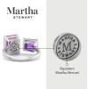 Martha Stewart 4 1/2 Carat Two Stone Gemstone Ring For Women in Sterling Silver, Gemstone Jewelry For Women(Option 6)