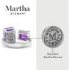 Martha Stewart 4 1/2 Carat Two Stone Gemstone Ring For Women in Sterling Silver, Gemstone Jewelry For Women(Option 8)