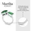 Martha Stewart 4 1/2 Carat Two Stone Gemstone Ring For Women in Sterling Silver, Gemstone Jewelry For Women(Option 9)