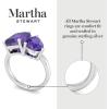 Martha Stewart 4 3/4 Carat Two Stone Gemstone Ring For Women in Sterling Silver, Gemstone Jewelry For Women(Option 1)