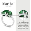 Martha Stewart 4 3/4 Carat Two Stone Gemstone Ring For Women in Sterling Silver, Gemstone Jewelry For Women(Option 3)