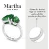 Martha Stewart 4 3/4 Carat Two Stone Gemstone Ring For Women in Sterling Silver, Gemstone Jewelry For Women(Option 3)