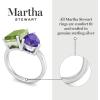 Martha Stewart 4 3/4 Carat Two Stone Gemstone Ring For Women in Sterling Silver, Gemstone Jewelry For Women(Option 4)