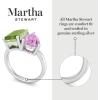 Martha Stewart 4 3/4 Carat Two Stone Gemstone Ring For Women in Sterling Silver, Gemstone Jewelry For Women(Option 5)