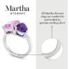 Martha Stewart 4 3/4 Carat Two Stone Gemstone Ring For Women in Sterling Silver, Gemstone Jewelry For Women(Option 6)