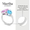 Martha Stewart 4 3/4 Carat Two Stone Gemstone Ring For Women in Sterling Silver, Gemstone Jewelry For Women(Option 7)