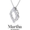 Martha Stewart 4 Carat Lab Grown Diamond Circle Necklace In 14 Karat Gold, Lab Grown Diamond Necklace For Women(white-gold)