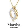 Martha Stewart 4 Carat Lab Grown Diamond Circle Necklace In 14 Karat Gold, Lab Grown Diamond Necklace For Women(yellow-gold)