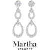 Martha Stewart 4 Carat Lab Grown Diamond Drop Earrings In 14 Karat Gold, Lab Grown Diamond Earrings(white-gold)