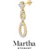 Martha Stewart 4 Carat Lab Grown Diamond Drop Earrings In 14 Karat Gold, Lab Grown Diamond Earrings(yellow-gold)