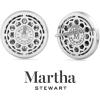 Martha Stewart 4 Carat Lab Grown Diamond Halo Stud Earrings In 14K Gold, Lab Grown Diamond Earrings for Women(white-gold)