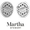 Martha Stewart 4 Carat Lab Grown Diamond Halo Stud Earrings In 14K Gold, Oval Shape Lab Grown Diamond Earrings for Women(white-gold)