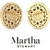 Martha Stewart 4 Carat Lab Grown Diamond Halo Stud Earrings In 14K Gold, Oval Shape Lab Grown Diamond Earrings for Women(yellow-gold)